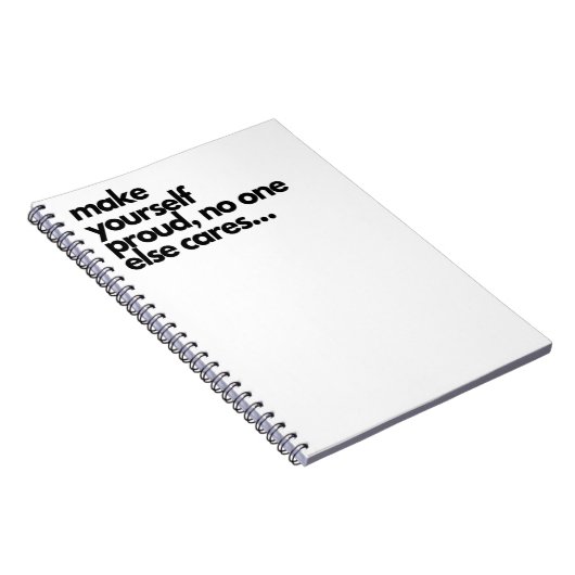 Carnet Make yourself proud, funny notebook (Côté Droit)