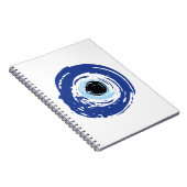 Carnet Mal Oeil Artiste Bleu Grec (Côté Droit)
