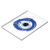 Carnet Mal Oeil Artiste Bleu Grec (Côté gauche)