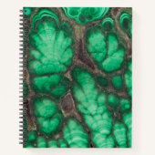 Carnet Malachite à motif vert (Devant)
