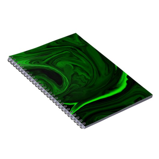 Carnet malachite vert texture (Côté Droit)
