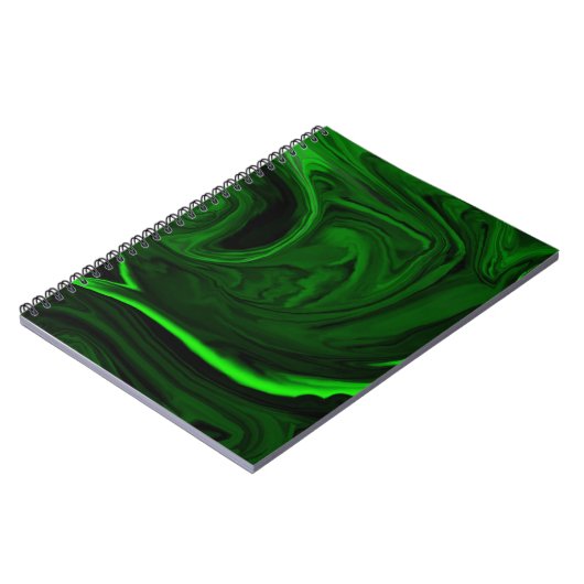 Carnet malachite vert texture (Côté gauche)