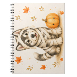 Carnet Malamute d'Alaska momie Halloween