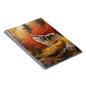 Carnet Malamute en Alaska à l'automne Feuilles automne in (Côté Droit)