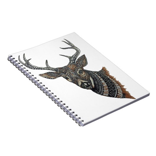 Carnet Mâle de cerfs communs avec la conception complexe (Côté Droit)