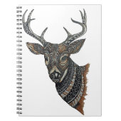 Carnet Mâle de cerfs communs avec la conception complexe (Devant)