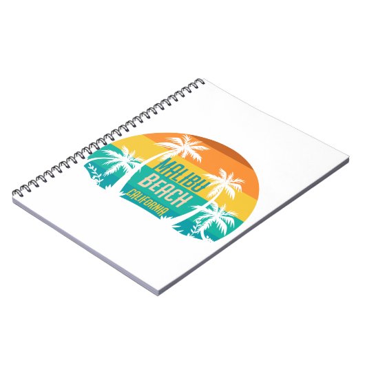 Carnet Malibu Beach Retro (Côté gauche)