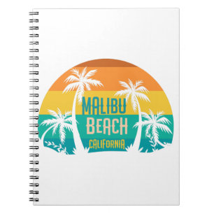 Carnet Malibu Beach Retro