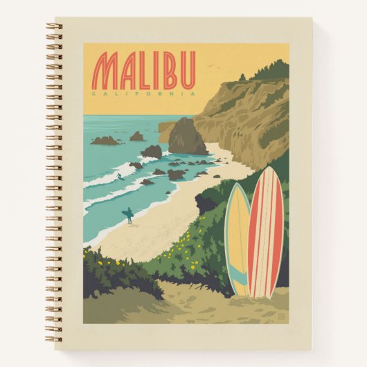 Carnet Malibu, Californie (Devant)