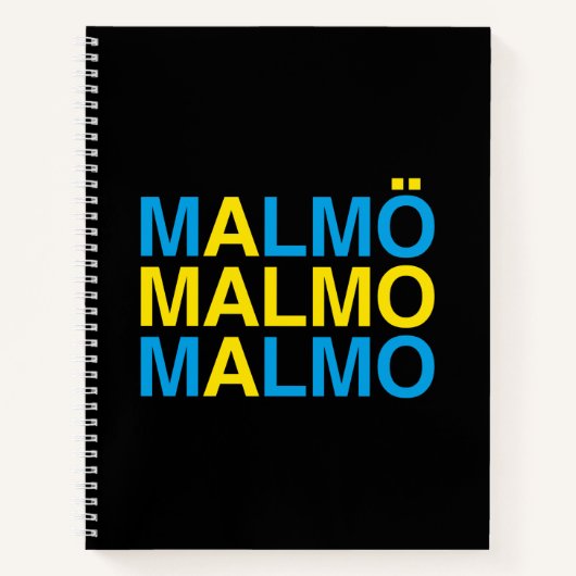 Carnet MALMO Swedish Flag (Devant)
