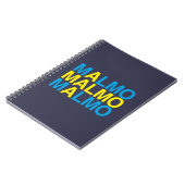Carnet MALMO Swedish Flag (Côté gauche)