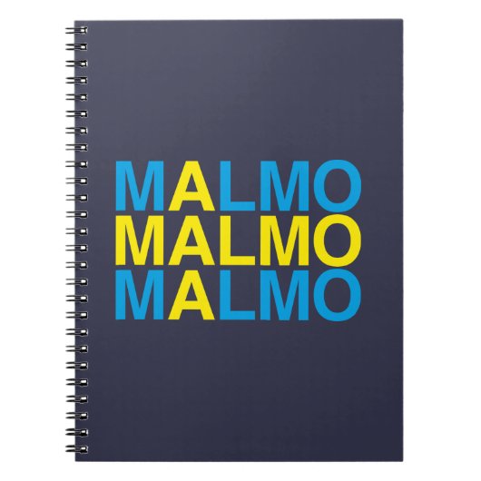 Carnet MALMO Swedish Flag (Devant)