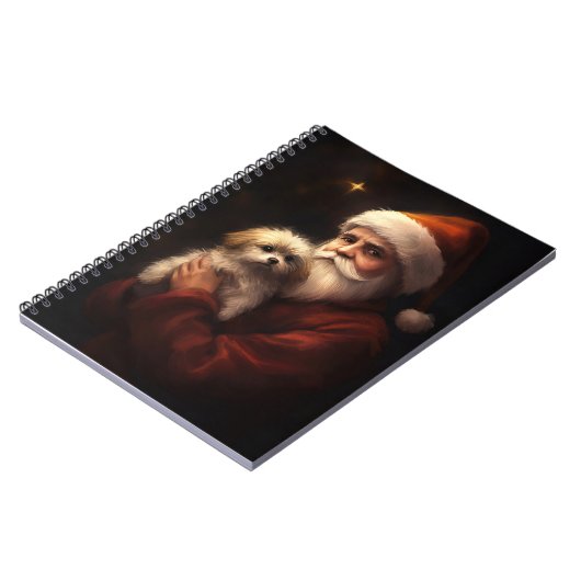 Carnet Maltais avec Noël Festif du Père Noël (Côté gauche)