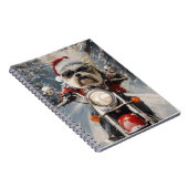 Carnet Malti Tzu Chien équitation Moto Noël (Côté Droit)