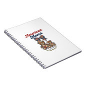 Carnet Mama Américaine Ours Patriote Patchwork Vector Des (Côté Droit)