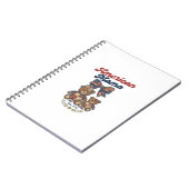 Carnet Mama Américaine Ours Patriote Patchwork Vector Des (Côté gauche)