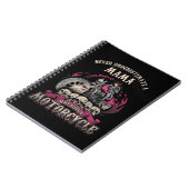 Carnet Mama Biker Lady ne sous-estime jamais Motorcyc (Côté gauche)