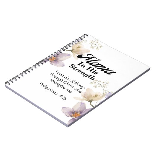 Carnet Mama dans sa force - Foi chrétienne (Côté gauche)