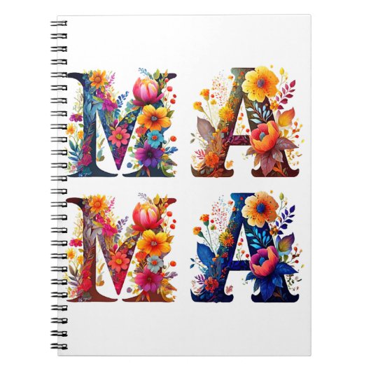 Carnet MAMA Floral (Devant)
