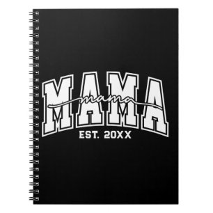 Carnet Mama personnalisé Année d'établissement Maman étab