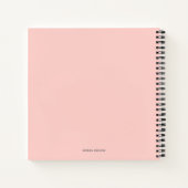 Carnet Maman a établi des calepins roses pour les mamans (Dos)