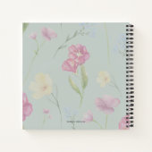 Carnet Maman a établi des casquettes vertes fleur sauvage (Dos)