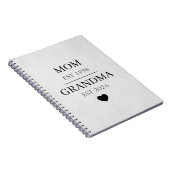 Carnet Maman à grand-mère année établie conception de par (Côté Droit)