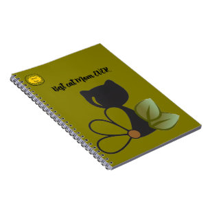 Carnet Maman amoureuse de chats Photo orange