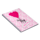 Carnet Maman avec un éléphant rose (Côté Droit)