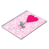 Carnet Maman avec un éléphant rose (Côté gauche)