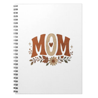 Carnet Maman Bohème Floral Terracotta Rétro Terne Sauvage