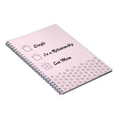 Carnet Maman Chat Chaton Mignon Patte Rose (Côté Droit)