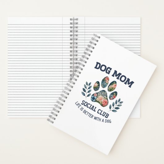 Carnet Maman Chien Fleur de Patte (À l'intérieur)