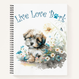Carnet Maman Chien Havanais Floral