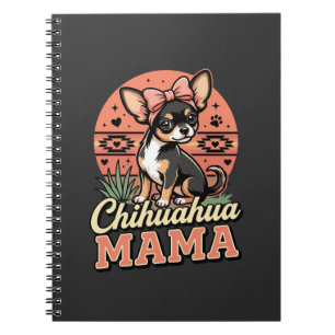 Carnet Maman Chihuahua mignonne noeud Chien Maman
