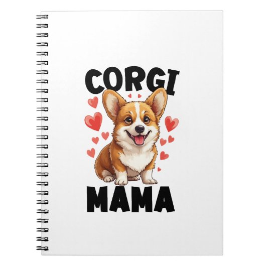 Carnet Maman Corgi - Maman Corgi Mignonne (Devant)