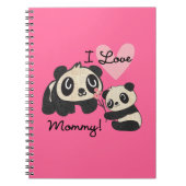 Carnet Maman d'amour des pandas I (Devant)