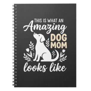 Carnet Maman de chien incroyable amateur de chien floral