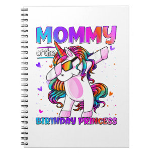 Carnet Maman de la fille de la princesse d'anniversaire L