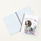 Carnet Maman de Springer Spaniel Floral (Intérieur)