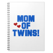 Carnet Maman de Twins Blue Text Cadfts (Devant)