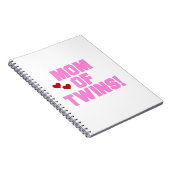Carnet Maman de Twins Pink Texte Cadeaux (Côté Droit)