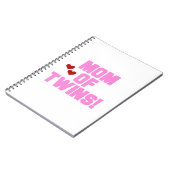 Carnet Maman de Twins Pink Texte Cadeaux (Côté gauche)