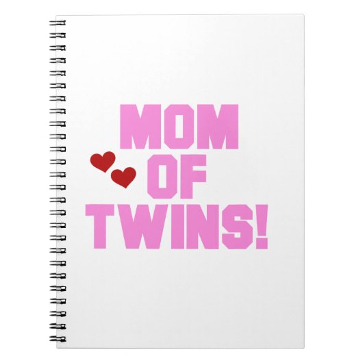 Carnet Maman de Twins Pink Texte Cadeaux (Devant)