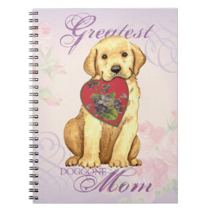 Carnet Maman du coeur du laboratoire jaune
