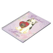 Carnet Maman du coeur en poudre (Côté gauche)