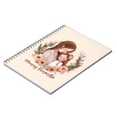 Carnet Maman et fille avec couronne Rose 2 (Côté gauche)