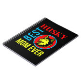 Carnet Maman Husky, Maman de chien, Cadeau de chien (Côté gauche)