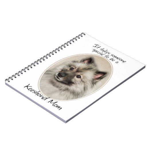 Carnet maman Keeshond (Côté gauche)