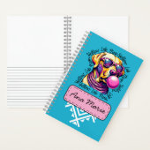 Carnet Maman Labrador Jaune Bubble Gum Tendance (À l'intérieur)